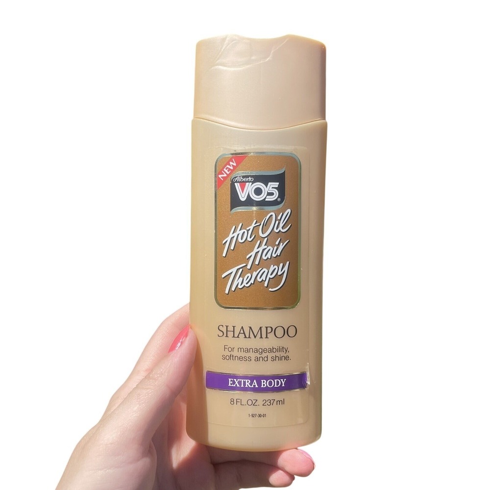 V05 Hot Oil Hair Therapy Alberto Extra Body Shampoo 8Oz 1993 Prop Shine 2/3 Full